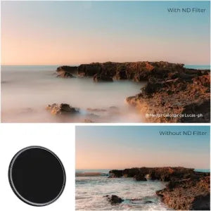 K&amp;F 72mm Variable ND Lens Filter (1-9 Stops) for Camera Lens
