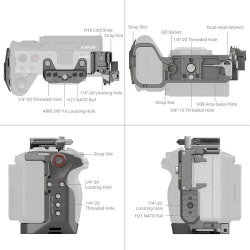 SmallRig Hawklock Quick Release Advanced Cage Kit For Sony FX3 / FX30 4771
