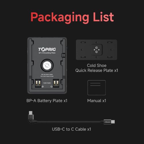 Accsoon TOPRIG BP-A Battery Plate (BC08)