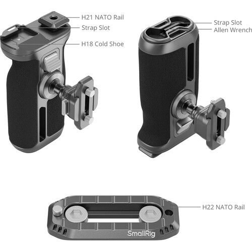 SmallRig Hawklock H21 Quick Release Rotating Side Handle Kit