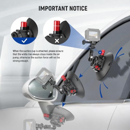 Neewer 6" Camera Or Phone Suction Cup Mount