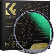K&amp;f 82mm Black Diffusion Pro-Mist 1/4 + 1/8 Filter Kit