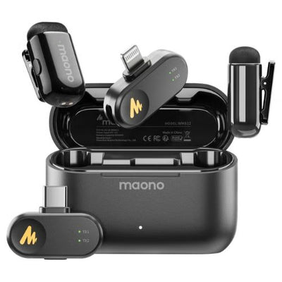 MAONO WM622-PBC2 Wave T1 Mini Wireless Lavalier Microphone