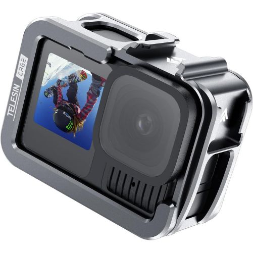 TELESIN Upgraded Aluminum Metal Cage for GoPro HERO 13/12/11/10/9