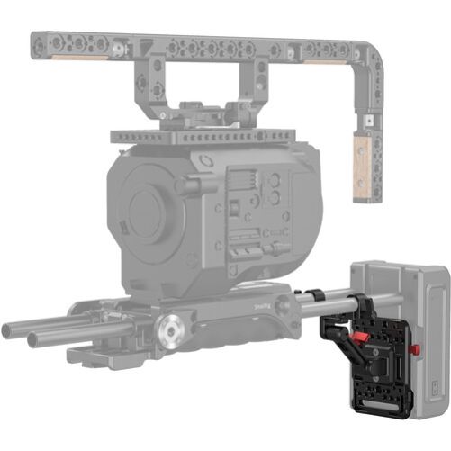 SmallRig V-Lock Battery Plate with 15mm Rod Clamp and Adjustable Arm (2991)