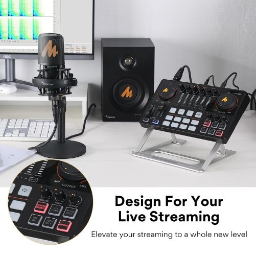 MAONO Caster AME2 10-Channel Podcast Audio Interface