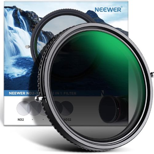 NEEWER 2in1 67mm Variable ND/CPL Filter ND2–ND32