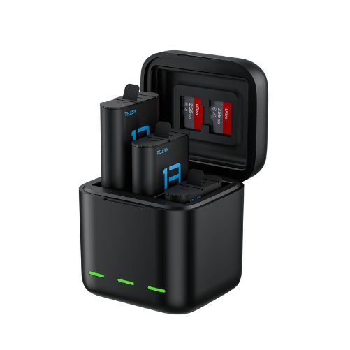 Telesin S0-ECB-08-TGP Charging Storage Box With 2 Batteries For Gopro Hero 13