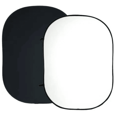 Fancier Collapsible Solid Backdrop 110*168Cm/43*66 Re2010 Blk/Wht