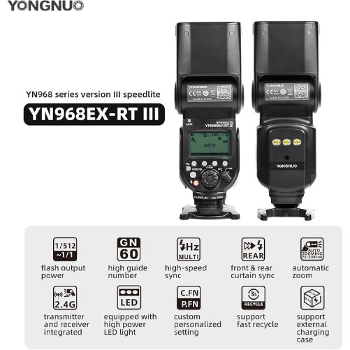 YONGNUO YN968EX-RT III Flash Speedlite, for Canon Wireless Signal Cameras