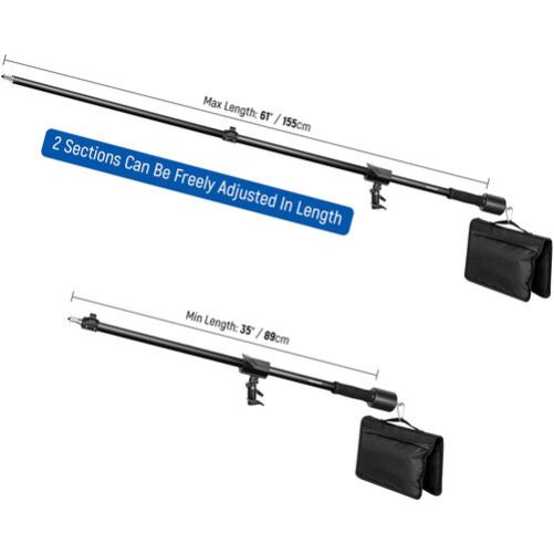 Neewer Tripod Boom Arm with Sandbag (35-61')