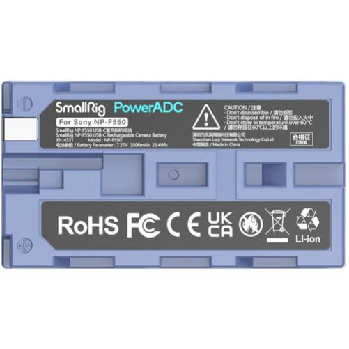 SmallRig L-Series/NP-F550 USB-C Rechargeable Camera Battery