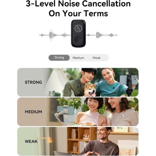 Hollyland LARK A1 Duo 2-Person Wireless Microphone System with USB-C Connector for Mobile Devices