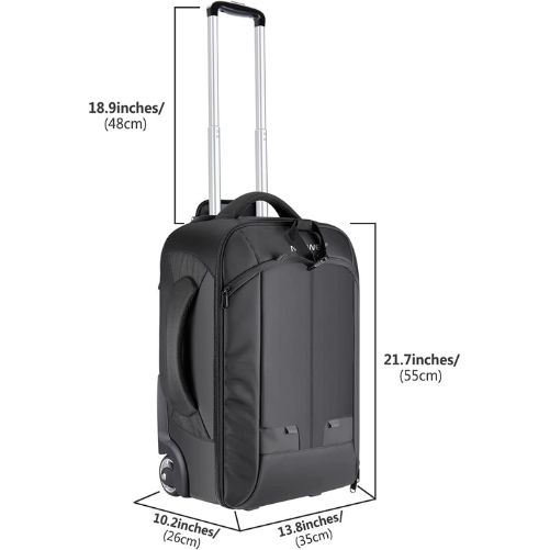 Neewer 2-in-1 Rolling Camera Backpack