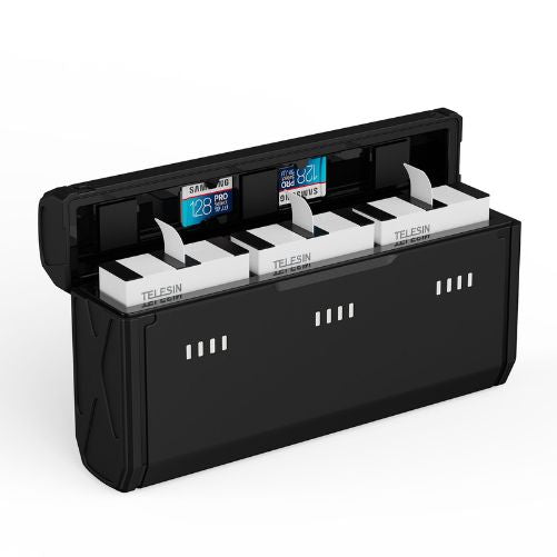 Telesin S0-BCG-11-TGP 3-Channel Pocket Multi Function Charging Box For Gopro