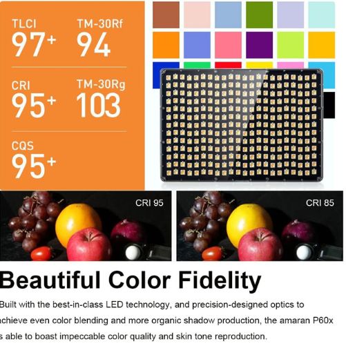 Aputure Amaran P60X 60W Bi Color Lensed LED Panel