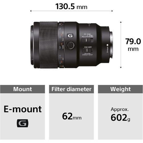 Sony FE 90mm F/2.8 Macro G OSS Lens