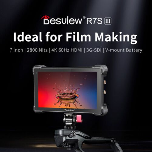 Desview R7SIII 7" Ultra-High Bright 1080p Touchscreen Monitor with 4K60 HDMI/3G-SDI I/O
