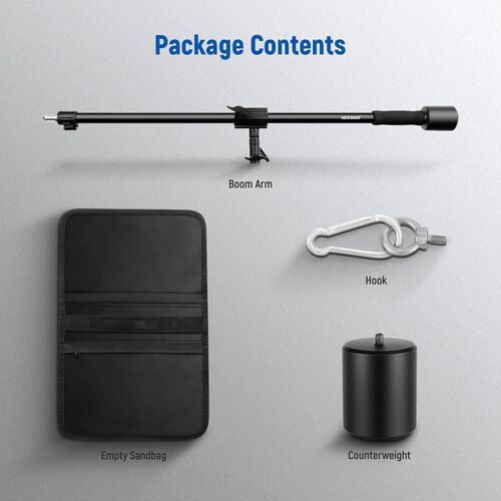 Neewer Tripod Boom Arm with Sandbag (35-61')