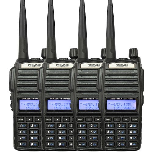 Promage Connect Walkie Talkies PC-WT820 With Earpiece 5W Radio Handheld Dual Band Portable (1-20 set) - 4S