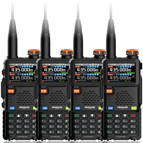 Promage Connect Pro Dual Band (VHF/UHF) Analog Portable Two-Way Radio - Single Pack (PC-WT910 Pro)