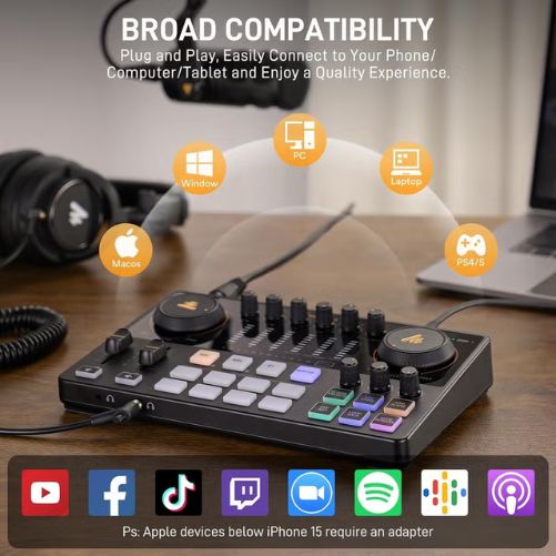 Maono Caster E2 Gen2 Dual XLR Input Audio Interface