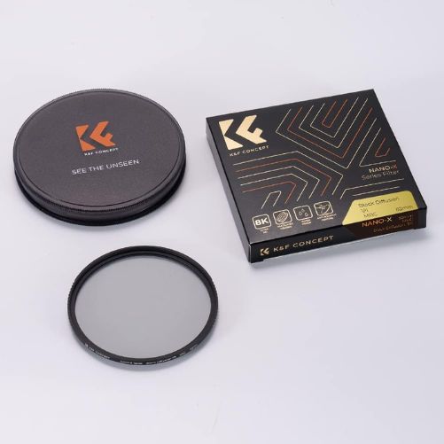 K&amp;f 82mm Black Diffusion Pro-Mist 1/4 + 1/8 Filter Kit