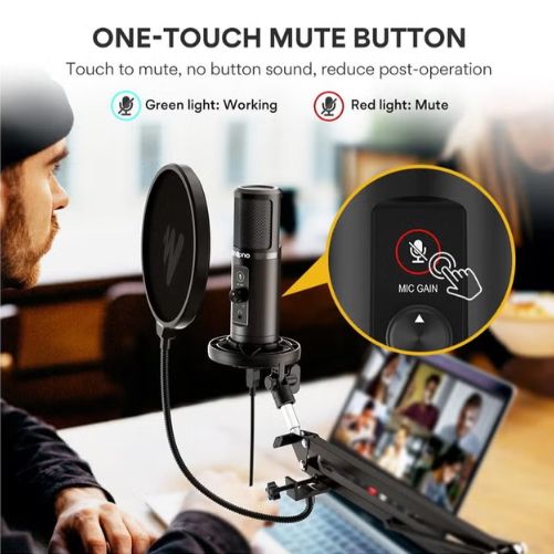 MAONO AU-PM422 Podcast USB Microphone Plug & Play