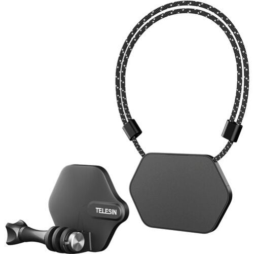 TELESIN TE-MMK-001 Magnetic Action Camera Neck Mount with Nano Sticker Kit