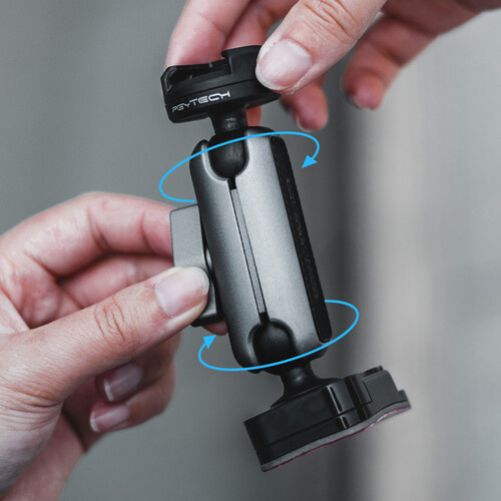 PGYTECH Action Camera Helmet Mount with CapLock Ball Head Arm