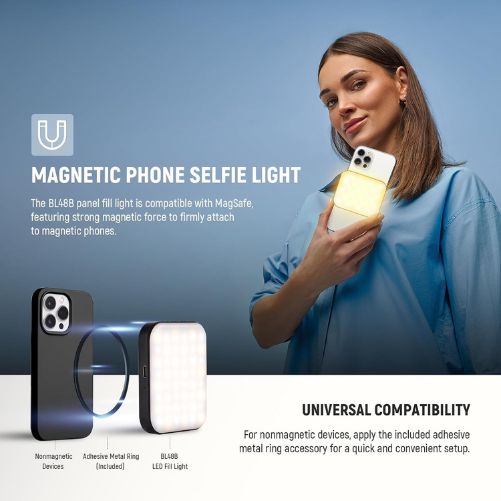 NEEWER Basics BL48B Magnetic Selfie Light