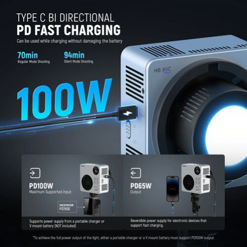 Neewer HB80C RGBWW Mini LED Monolight