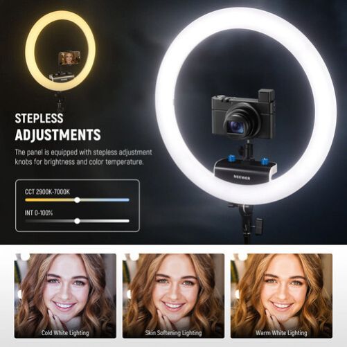 Neewer RP18B Pro Bi-Color LED Ring Light