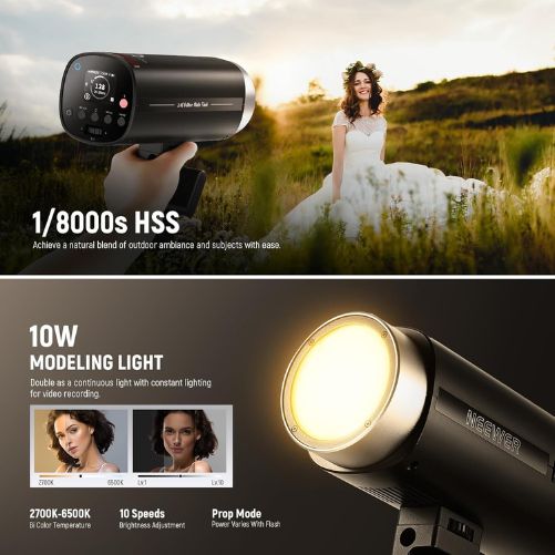 NEEWER Q200 200Ws 2.4G TTL Outdoor Studio Flash