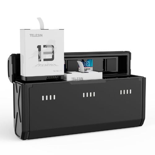 Telesin S0-ECB-09-TGP Pocket Charging Box With Two Pcs Stamina Batteries Kit Set
