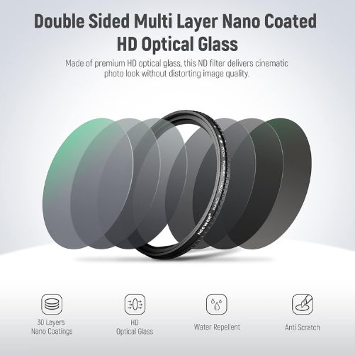 NEEWER 77mm Variable ND/CPL Filter ND2–ND32