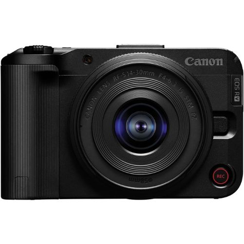 Canon Eos R50 V 4k Video Mirrorless Camera With Rf-S14-30mm F4-6.3 Is Stm Pz Lens - Black