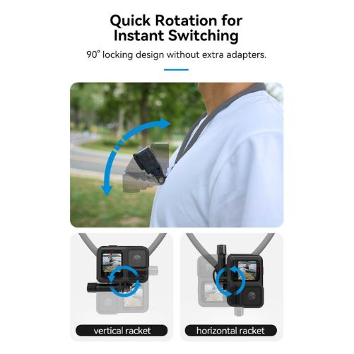 Telesin P2-HNB-02-GY Magnetic Neck Mount for Phones (Grey)