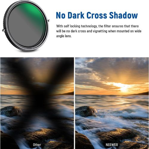 NEEWER 2in1 82mm Variable ND/CPL Filter ND2–ND32