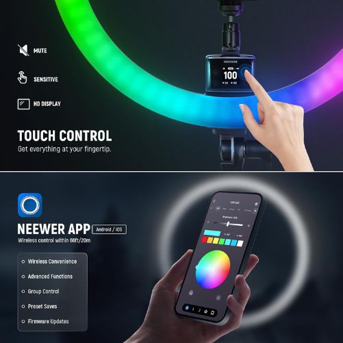 Neewer SRP18C RGB LED Ring Light
