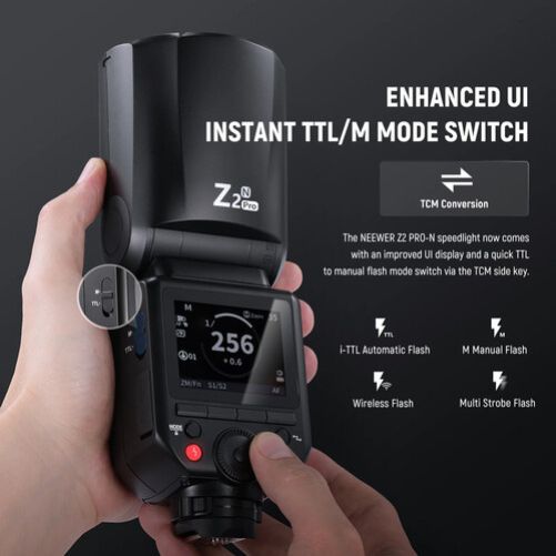Neewer Z2PRO-N TTL Round Head Flash Speedlite for Nikon