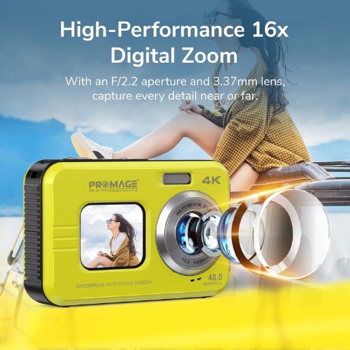 PROMAGE 4K Waterproof Digital Camera (PC150)