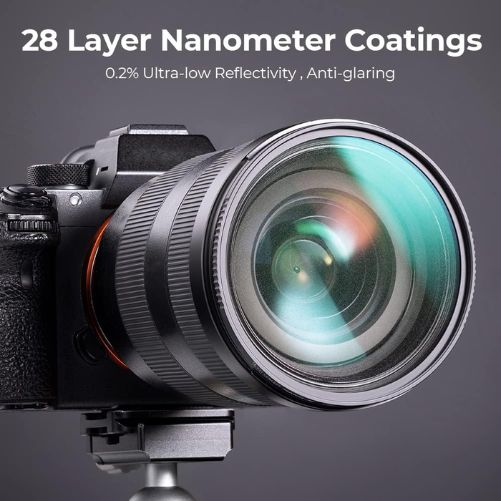 K&amp;f 82mm Black Diffusion Pro-Mist 1/4 + 1/8 Filter Kit