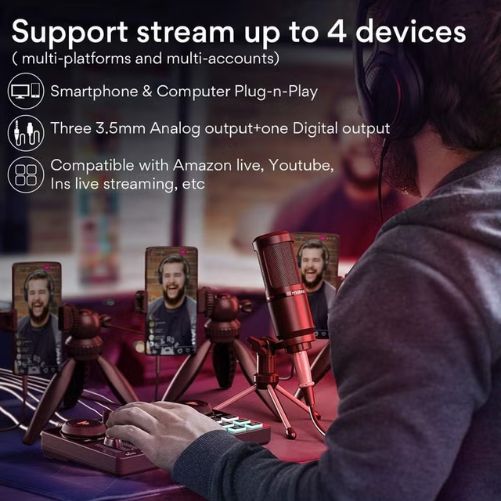MAONO AU-AM200 S1 Starter All-in-One Podcasting Bundle