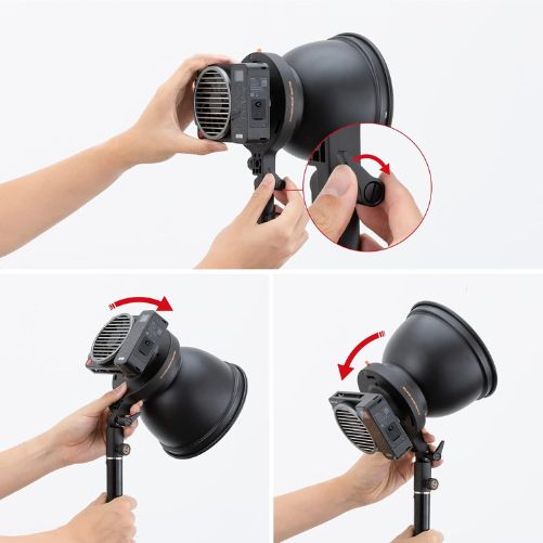 Zhiyun Adapter B for X100 Video Light from Bowens Mount to ZY Mount