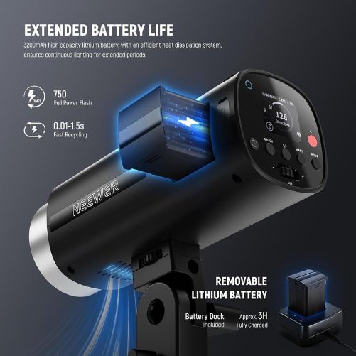 NEEWER Q200 200Ws 2.4G TTL Outdoor Studio Flash