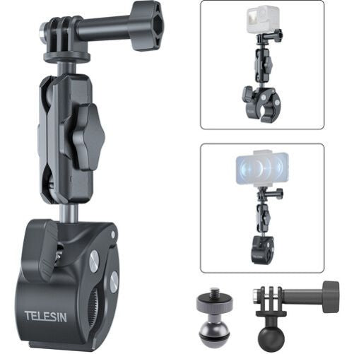 TELESIN GP-HBM-003 Plastic Universal Handlebar Mount for Action Cameras and Phones