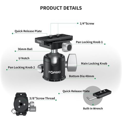 Accsoon TOPRIG BH-01 360° Panoramic Ball Head
