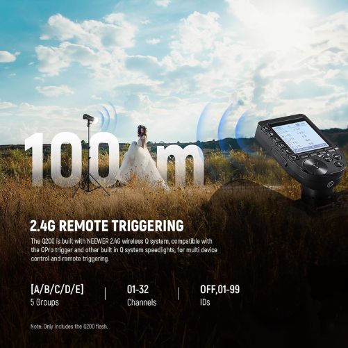 NEEWER Q200 200Ws 2.4G TTL Outdoor Studio Flash