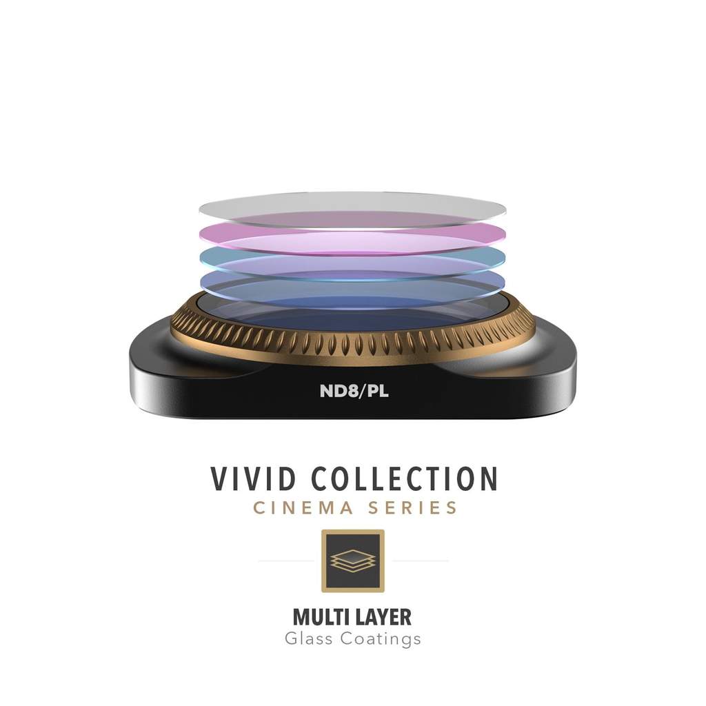 PolarPro Vivid Collection ND/PL Filters for DJI Osmo Pocket Gimbal (Set of 3)